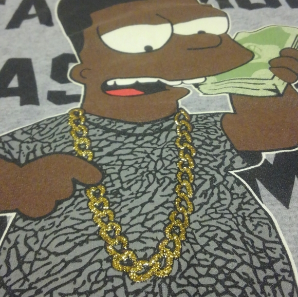 BEAST MODE Gold Chain Shirt Medium Stacks $ 💰 - Picture 2 of 7